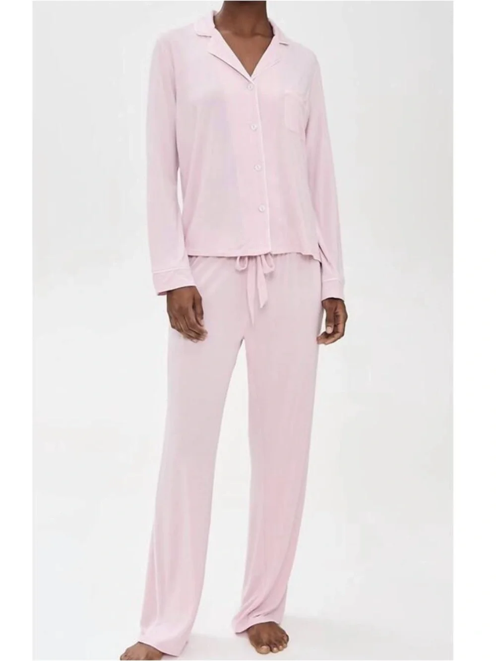 PJ Salvage Susan G. Komen modal pajama set in Blush Pink | Size Medium